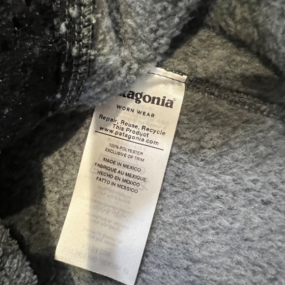 Patagonia Women's Re-Tool Half-Snap Fleece Pullover Gray/Maroon Size Small - Picture 6 of 10